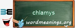 WordMeaning blackboard for chlamys